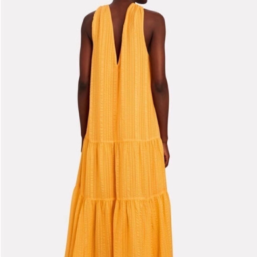 NWOT  FRAME yellow silk dress xs